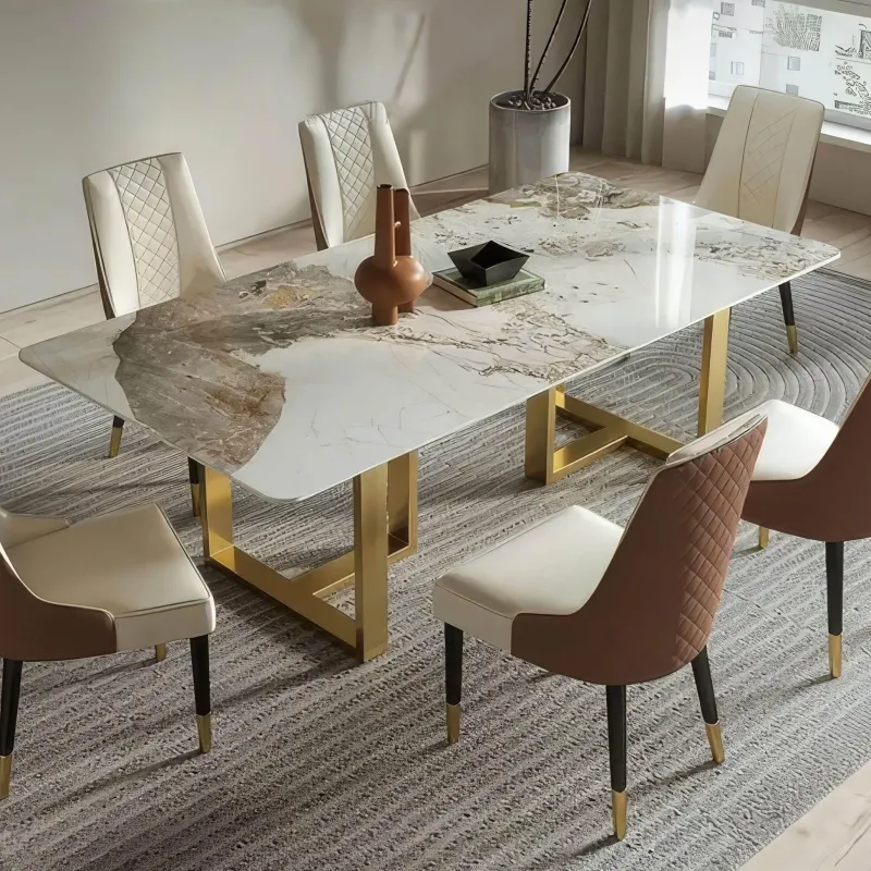 The Lounge Loft Möbel-Gold Grandeur Esstisch – Elegantes Design