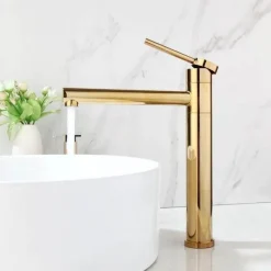 The Blissful Bath Badezimmer-Gold Plated Brass Faucet - Elegant Sink Fixture