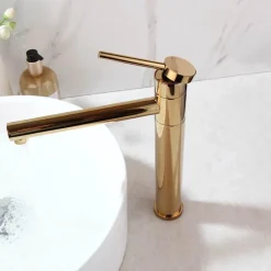 The Blissful Bath Badezimmer-Gold Plated Brass Faucet - Elegant Sink Fixture