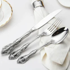 Feast u0026 Flair Küche & Esszimmer-Gold Silber Edelstahl Besteck Set - Küchengeschirr Werkzeuge Zubehör