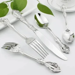 Feast u0026 Flair Küche & Esszimmer-Gold Silber Edelstahl Besteck Set - Küchengeschirr Werkzeuge Zubehör