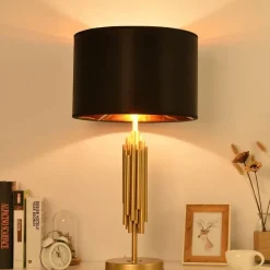 Glow u0026 Shade Beleuchtung-Golden Glow Table Lamp - Elegant Home Lighting