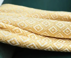 Wrap u0026 Relax Bettzeug-Goldene Strickdecke – luxuriös weicher Sofa- und Bettüberwurf
