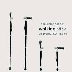 Decor Mobilitäts- Und Support-Tools|Outdoor-Artikel-Goldener leichter Wanderstock für Senioren und Wandern im Freien