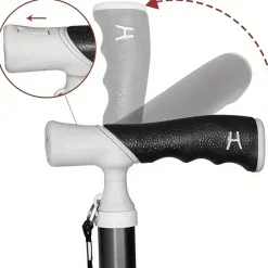 Decor Mobilitäts- Und Support-Tools|Outdoor-Artikel-Goldener leichter Wanderstock für Senioren und Wandern im Freien