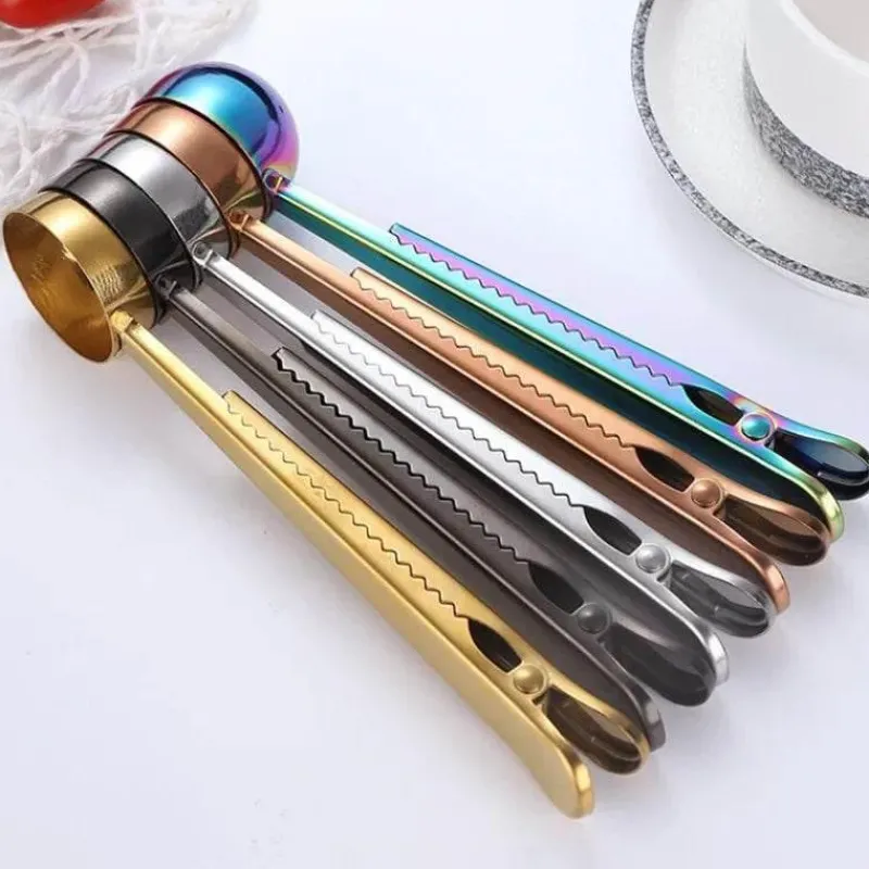 Tom Küche & Esszimmer-Goldfarbener Kaffeelöffelclip aus Edelstahl – Küchenzubehör