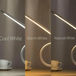 Comfort u0026 Style Beleuchtung-Gooseneck Clip-On Desk Lamp - Dimmable Adjustable Task Light