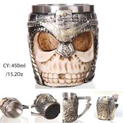 Plates u0026 More Küche & Esszimmer-Gothic Drachenritter Totenkopf Bierkrug - Halloween Weihnachtskrug