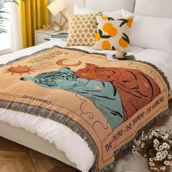 Snug u0026 Soft Bettzeug-Gotische Wandteppichdecke – doppelseitige Heim- und Außendekoration