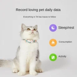Furendo Haustierzubehör|Reinigungswerkzeuge Für Haustiere-GPS-Haustier-Tracker – Verstellbares Smart-Halsband für Hunde und Katzen