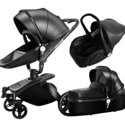 Kinder The Decor Haven Kinderwagen & Zubehör-360-Grad-Drehung Kinderwagen 3 in 1 mit Autositz
