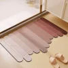 Soft Steps Badezimmer-Gradient Diatom Mud Bath Mat - Irregular Design Bathroom Accessory