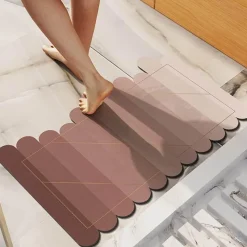 Soft Steps Badezimmer-Gradient Diatom Mud Bath Mat - Irregular Design Bathroom Accessory