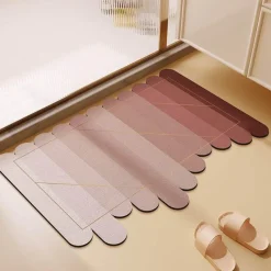 Soft Steps Badezimmer-Gradient Diatom Mud Bath Mat - Irregular Design Bathroom Accessory