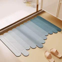 Soft Steps Badezimmer-Gradient Diatom Mud Bath Mat - Irregular Design Bathroom Accessory