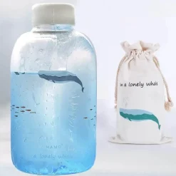 Feast u0026 Flair Küche & Esszimmer-Gradient Sky 600ml Glaswasserflasche - Stilvolles Sport-Trinkgeschirr