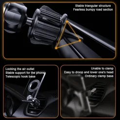 Wild u0026 Free Gear Autozubehör|Automobilindustrie-360-Grad-Magnet-Telefonhalter für die Lüftungsöffnung im Auto - Universelle Telefonhalterung