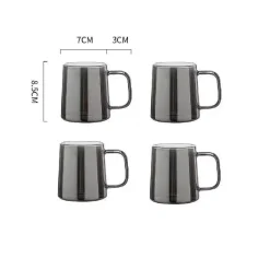 Plates u0026 More Küche & Esszimmer-Grauer Glaskrug - Saft- und Teekrug mit großem Fassungsvermögen