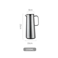 Plates u0026 More Küche & Esszimmer-Grauer Glaskrug - Saft- und Teekrug mit großem Fassungsvermögen