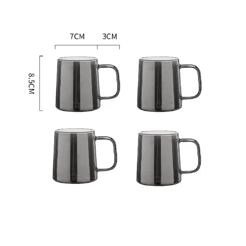 Plates u0026 More Küche & Esszimmer-Grauer Glaskrug - Wasser- und Saftkrug mit großem Fassungsvermögen