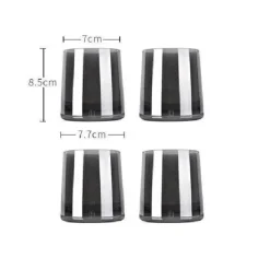 Plates u0026 More Küche & Esszimmer-Grauer Wasserkrug aus Glas – 1900 ml Wasserkocher für kalte und heiße Säfte