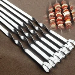 Tom Küche & Esszimmer-Grillspieße-Set aus Edelstahl – Grillwerkzeuge für den Außenbereich