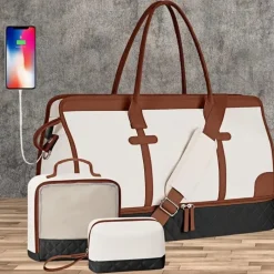 BagAura Taschen & Geldbörsen-Große Familienreisetasche – Reisetasche mit Schuh- und Nassfach
