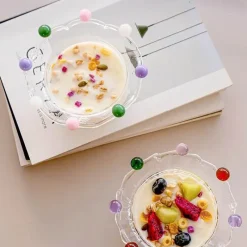 Plates u0026 More Küche & Esszimmer-Große Obstschale aus klarem Glas – vielseitige Snack- und Dessertschale