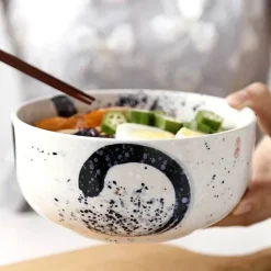 Elegance at the Table Küche & Esszimmer-Große Ramen-Schüssel aus Keramik – vielseitige Suppenschüssel für Nudeln und Salat