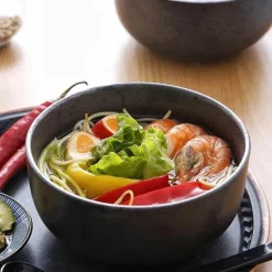 Elegance at the Table Küche & Esszimmer-Große Ramen-Schüssel aus Keramik – vielseitige Suppenschüssel für Nudeln und Salat