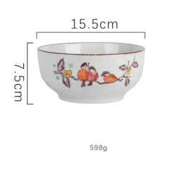 Elegance at the Table Küche & Esszimmer-Große Ramen-Schüssel aus Keramik – 67 Zoll große Nudelsuppenschüssel für Küche und Hotel