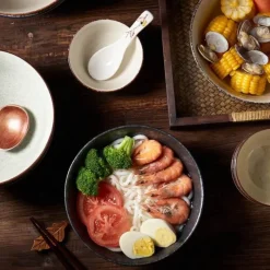 Elegance at the Table Küche & Esszimmer-Große Ramen-Schüssel aus Keramik – 67 Zoll große Nudelsuppenschüssel für Küche und Hotel