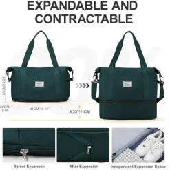 BagAura Taschen & Geldbörsen-Große Tragetasche, leichte Reise-, Schwangerschafts- und Sporttasche