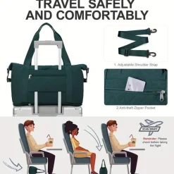 BagAura Taschen & Geldbörsen-Große Tragetasche, leichte Reise-, Schwangerschafts- und Sporttasche