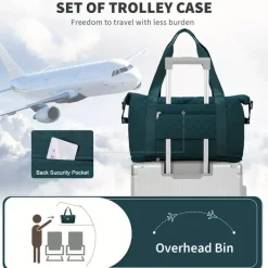 BagAura Taschen & Geldbörsen-Große Tragetasche, leichte Reise-, Schwangerschafts- und Sporttasche