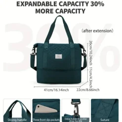 BagAura Taschen & Geldbörsen-Große Tragetasche, leichte Reise-, Schwangerschafts- und Sporttasche