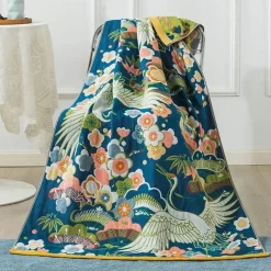 The Blanket Nook Bettzeug-Großes Badetuch aus Baumwollgaze – weich, saugfähig, 90 x 180 cm für ultimativen Komfort