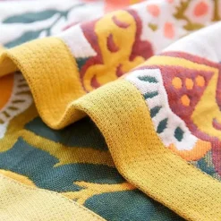 The Blanket Nook Bettzeug-Großes Badetuch aus Baumwollgaze – weich, saugfähig, 90 x 180 cm für ultimativen Komfort