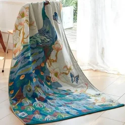 The Blanket Nook Bettzeug-Großes Badetuch aus Baumwollgaze – weich, saugfähig, 90 x 180 cm für ultimativen Komfort