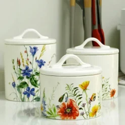 Feast u0026 Flair Küche & Esszimmer-Großes, mit Silikon versiegeltes Vorratsglas für Blumen – vielseitige Dose für Nüsse, Tee, Zucker, Gewürze