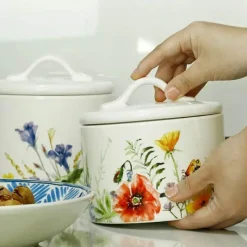 Feast u0026 Flair Küche & Esszimmer-Großes, mit Silikon versiegeltes Vorratsglas für Blumen – vielseitige Dose für Nüsse, Tee, Zucker, Gewürze