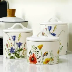 Feast u0026 Flair Küche & Esszimmer-Großes, mit Silikon versiegeltes Vorratsglas für Blumen – vielseitige Dose für Nüsse, Tee, Zucker, Gewürze