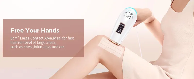 PureGlow Frauenpflege|Körperpflege-Haarentfernungs-Lasergerät, automatische manuelle Modi für Männer und Frauen