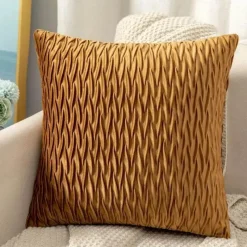 Pillow Haven Bettzeug|Wohndeko-Hahnentritt-Kissenbezug - Schwarz-weißer Kissenbezug mit Schleife, 30 x 50 cm