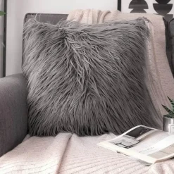 Pillow Haven Bettzeug|Wohndeko-Hahnentritt-Kissenbezug - Schwarz-weißer Kissenbezug mit Schleife, 30 x 50 cm