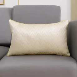 Pillow Haven Bettzeug|Wohndeko-Hahnentritt-Kissenbezug - Schwarz-weißer Kissenbezug mit Schleife, 30 x 50 cm