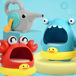 The Decor Haven Babyspielzeug-Hai-Seifenblasen-Badespielzeug – Lustige Unterhaltung in der Badewanne