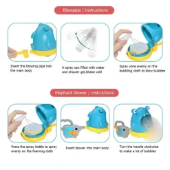 The Decor Haven Babyspielzeug-Hai-Seifenblasen-Badespielzeug – Lustige Unterhaltung in der Badewanne