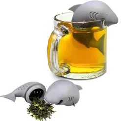 The Cozy Mug Küche & Esszimmer-Hai-Tee-Ei – Neuartiger Tee-Ei für Hai-Liebhaber