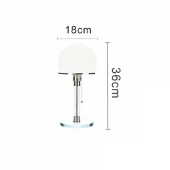 Bright Accents Beleuchtung-Halbkugelförmige Tischlampe aus Glas – stilvolle, moderne Akzentbeleuchtung für die Inneneinrichtung